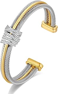Gold And Silver Bracelets For Women With Braided Design Chic Gold Bangle Statement Bracelet Cuff Bracelets Fashion Jewelry