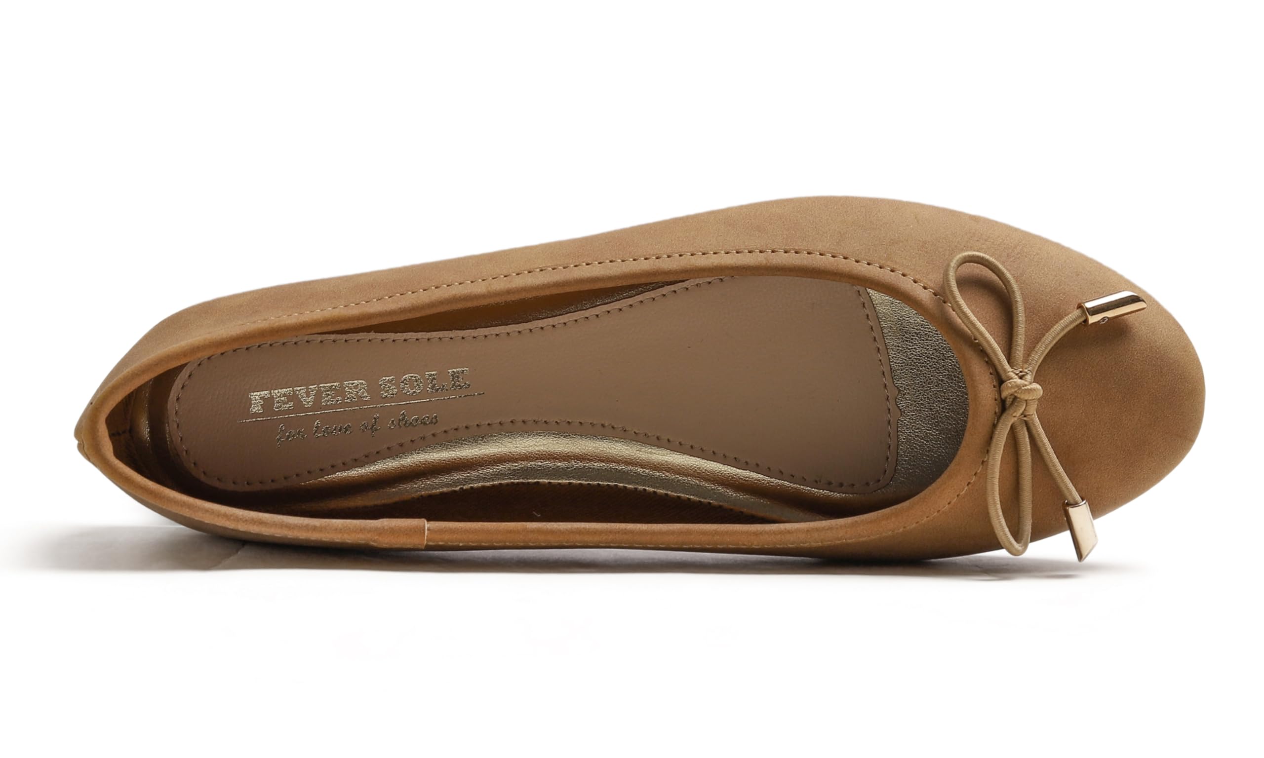 Feversole Women's Fashion Round Toe Ballet Flat,Bailarina Punta Redonda para Mujer