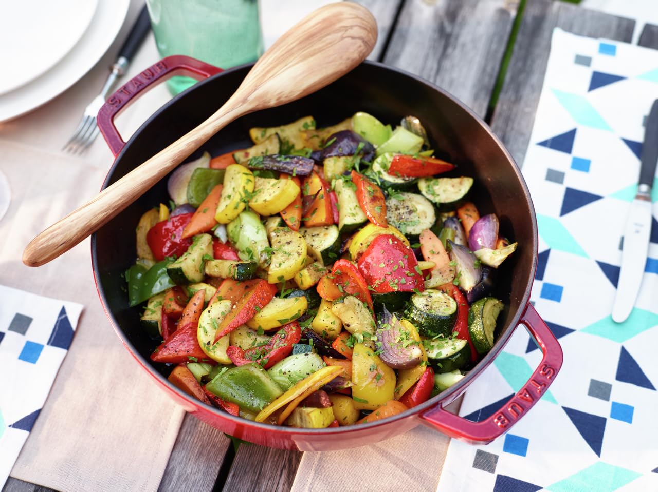 Staub 40509-253 - 0レール、オリーブの木のスプーン33 cm x 5 cm x 2 cm Staub ストウブ スパチュラ 木製 スプーン オリーブウッド (40509-253