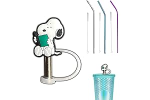 Snoop Doggy Straw Topper with Straw and Brush for Hydration