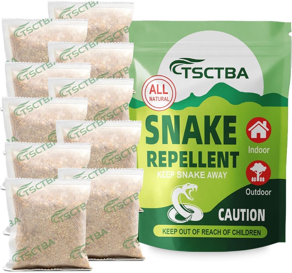 EQCFSATY Snake Repellent for Yard Powerful, Snake Repellent