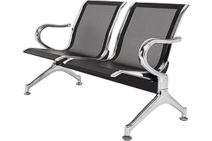 kinbor Bench for Office - Stylish 2-Seat Guest Seating