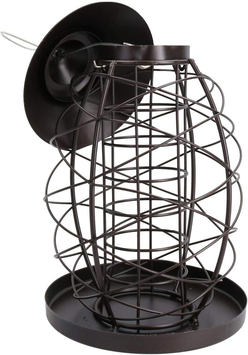 AB Tools Lantern Bird Feeder FatBall Holder Hanging Feeding Station Wild Birds 17x25cm