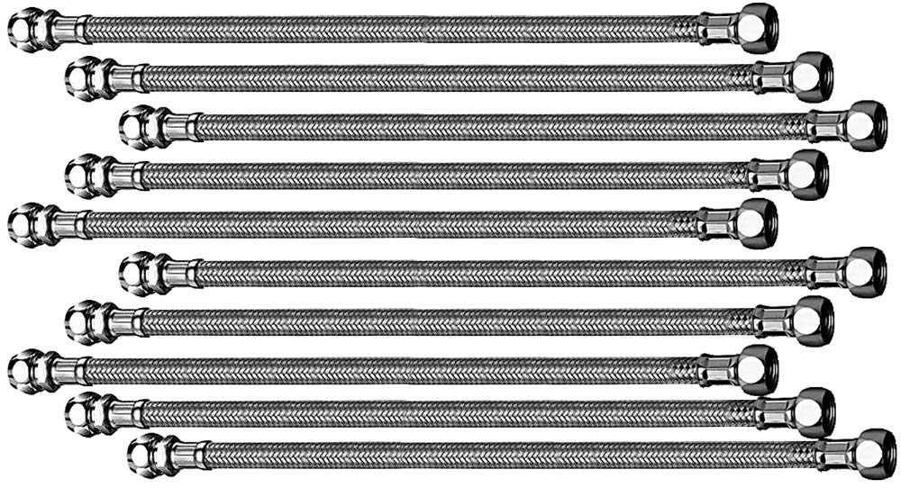 10er SET SCHELL 102010699 flexibler Anschlussschlauch 500 mm DN 8 Clean-Fix S/Armaturenanschluss/Flexschlauch/Kupferrohrspirale
