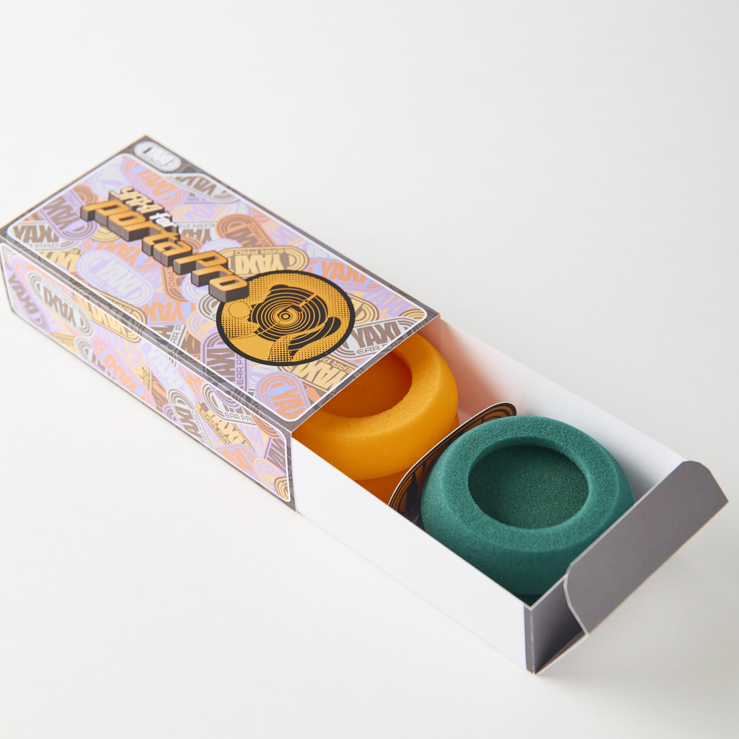 YAXI EARPADS for Koss PORTAPRO 2Pairs (Orange+Green)