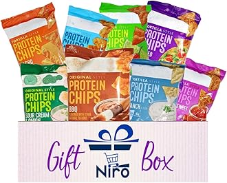 NiroGift Basket Assortment | Protein Chip Variety Snack Pack | 8 Different Flavors of Protein Chips