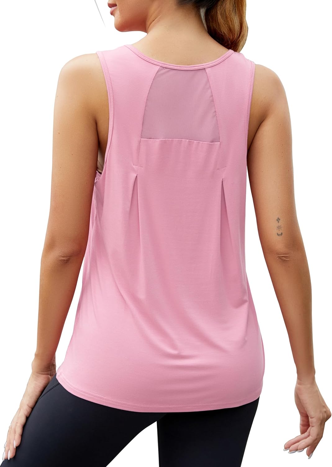 Mippo Workout Tops for Women Loose fit Mesh Athletic Shirts Sleeveless Yoga Tank Running Gym Tops Mippo Workout Tops for Women Loose fit Mesh Athletic Shirts Sleeveless Yoga Tank Running Gym Tops