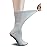 Yomandamor Women\'s 5 Pairs Non-Binding Cotton Crew Diabetic/Dress Socks with Seamless Toe and Cushion Sole