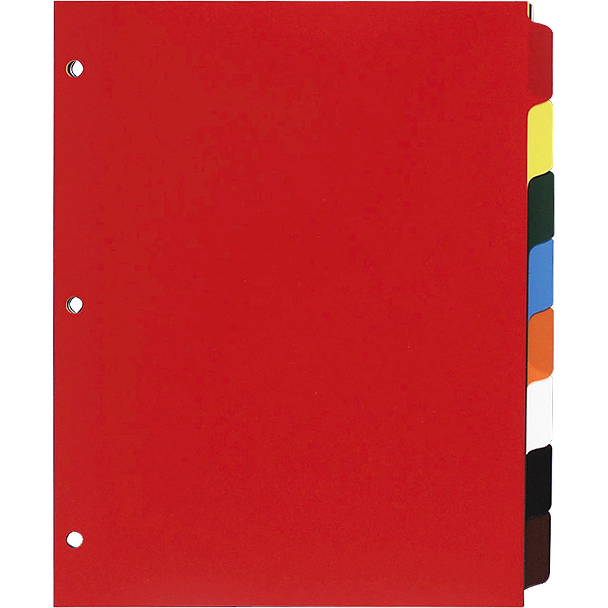 Business Source Einfarbige Register aus Polyethylen.