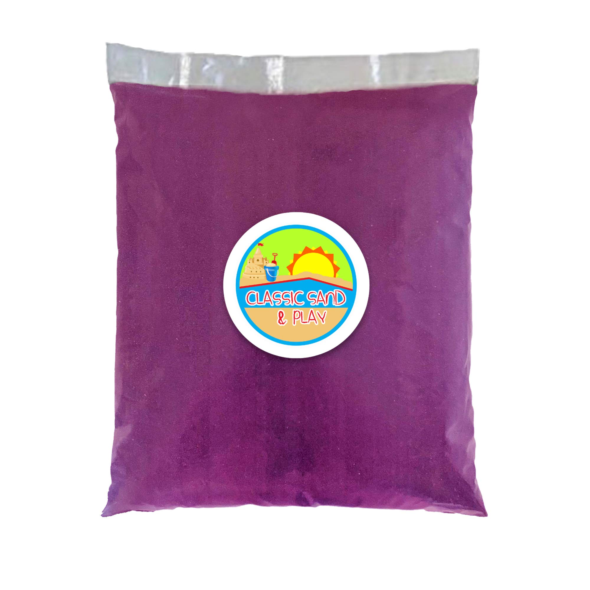 Classic Sand and Play Purple Colored Play Sand, 20 lb. Bag, Natural and Non-Toxic, Fun Wet and Dry Indoor and Outdoor, Sandbox, Therapy, and Table Use, Building, Stimulate Sensory Needs