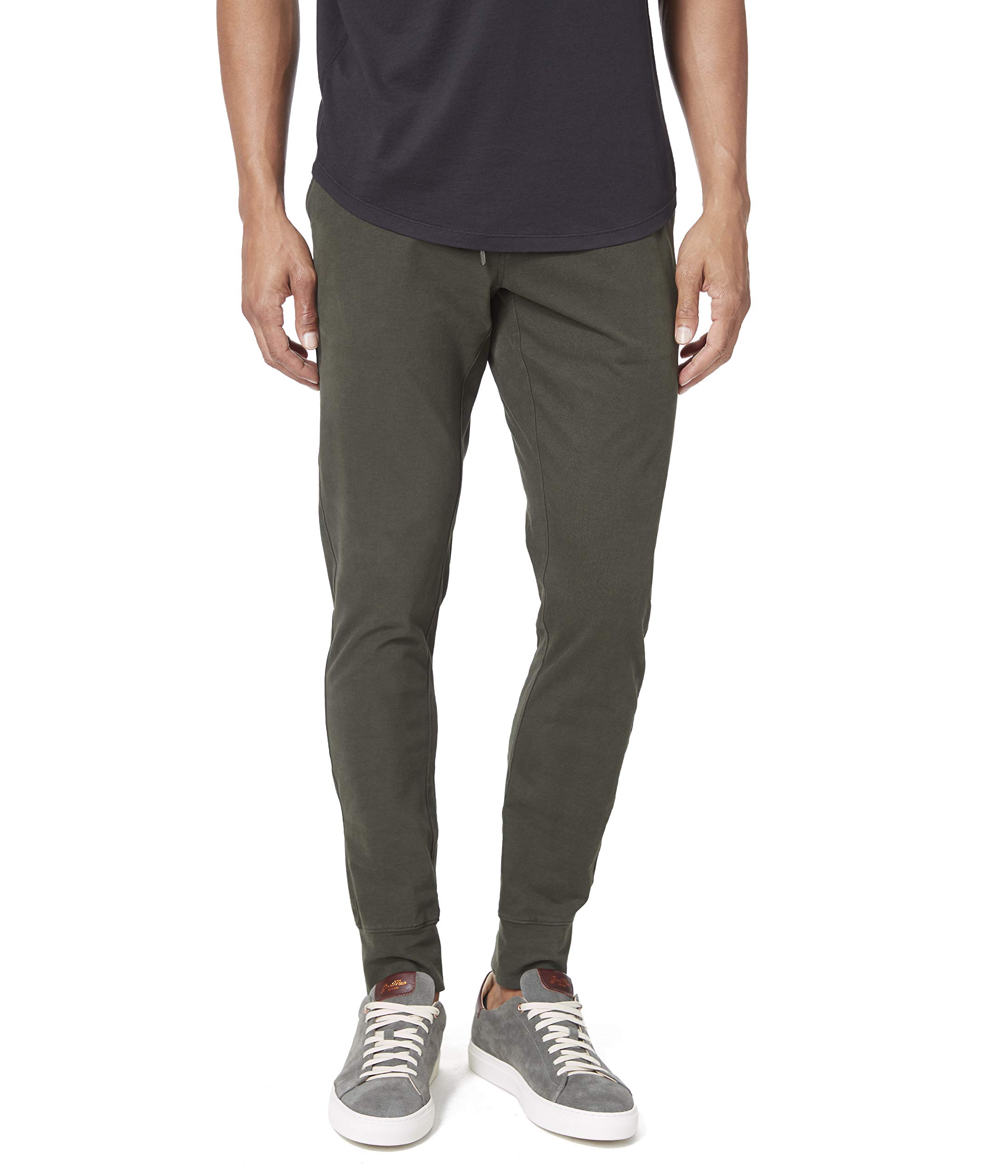 GoodMan Brand Men's Jetset Jogger Sweatpants, Rifle Green, Medium