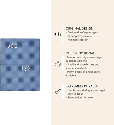 Miniatura 2 de Design Letters Tablero de letras de fieltro  Tablero de mensajes A4  Tablero de letras intercambiable para uso diario  Uso como tablero de menú en