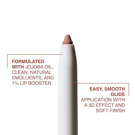 Freck MAKEOUT CLUB Nude Muse Lip Liner, 0.12oz | Retractable Pencil, Long Lasting Lip Plumper & Definer | Infused with Jojoba and Hyaluronic Acid | Vegan, Cruelty Free | Rich Chocolate Brown