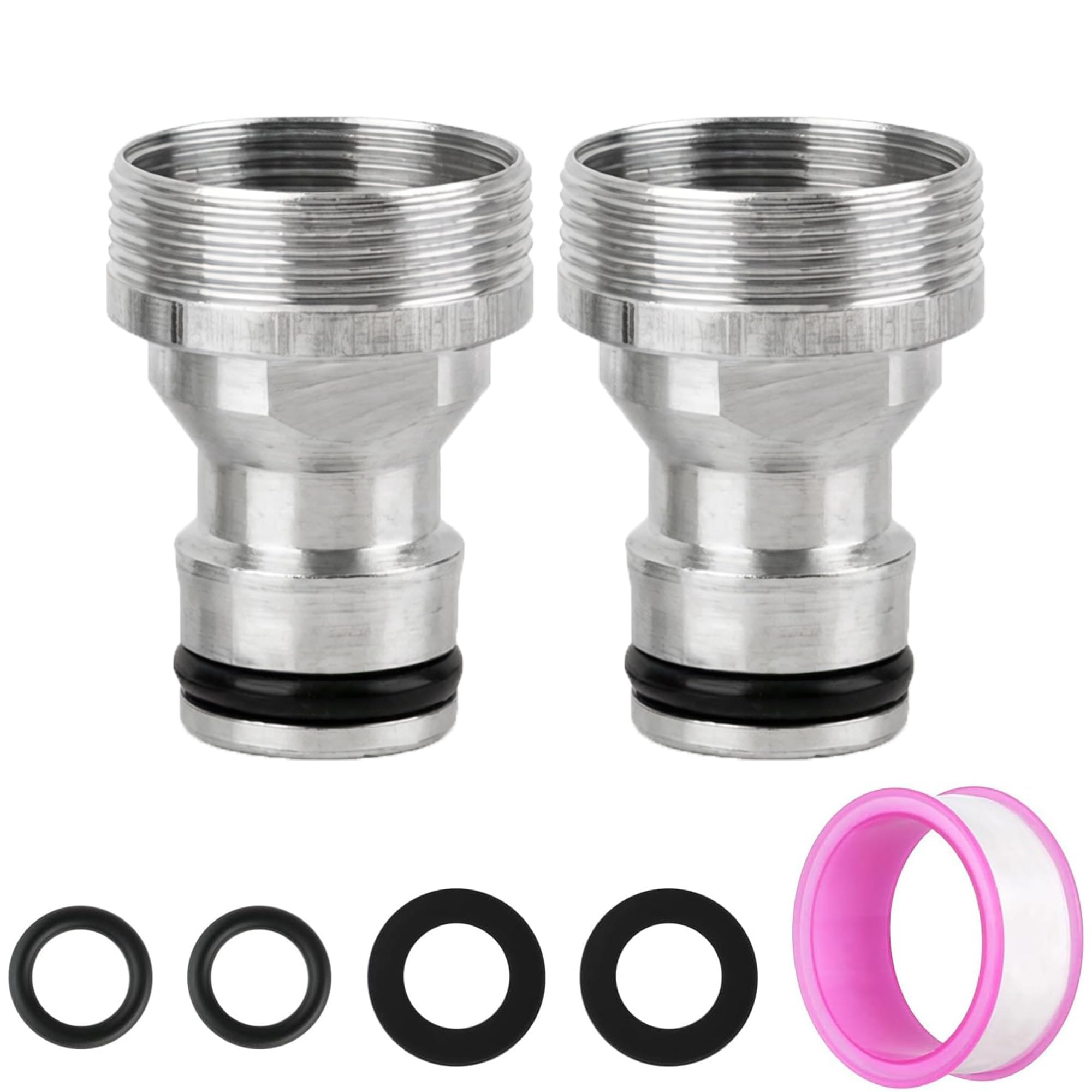 2 Pack 22mm & 24mm Threaded Hose Adaptor — image 1