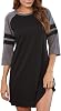 Women;s Nightgown, Soft Half Sleeve Pajama Sleepshirts, Casual Loose Nightshirt Comfy Sleepwear Loungewear