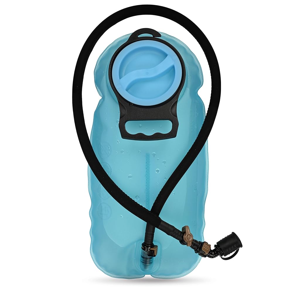 MARCHWAY 2L/2.5L/3L TPU Hydration Bladder, Ultra Durable Water Reservoir Bag with Insulated Tube for Hydration Pack for Cycling, Hiking, Running, Climbing, Biking (2.5L Blue 85oz)