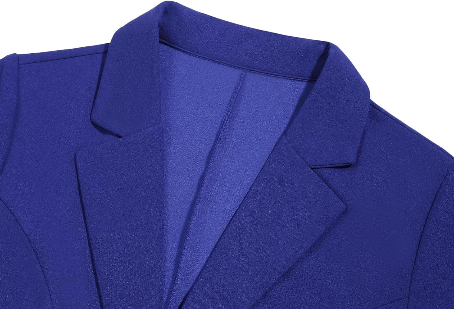 Women's Blazers & Suit Jackets Button Front Jacket with Pockets Blue - Image 4