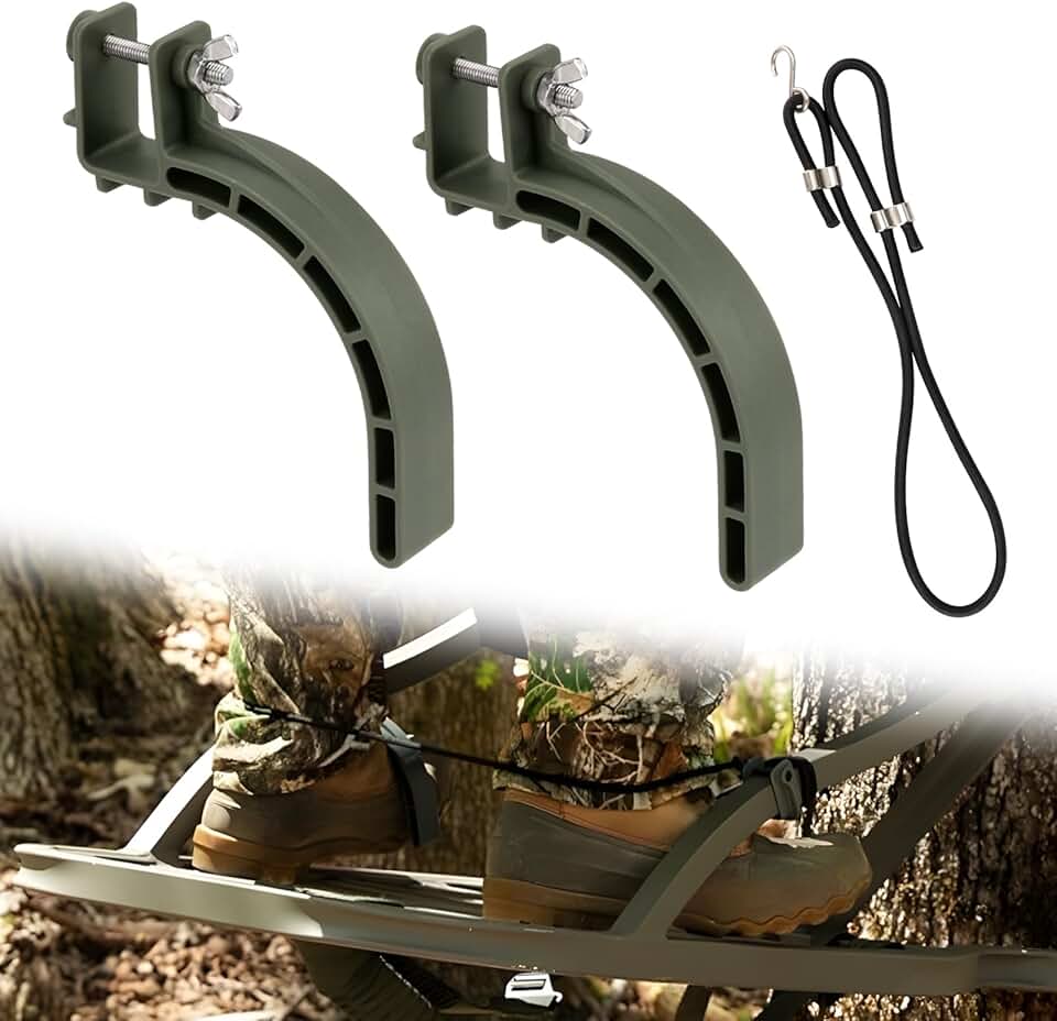 Acessórios de suporte de escalada, acessórios de suporte de árvore, estribos de escalada com corda elástica, acessórios de suporte de árvore de alpinista para caça equipamento de segurança