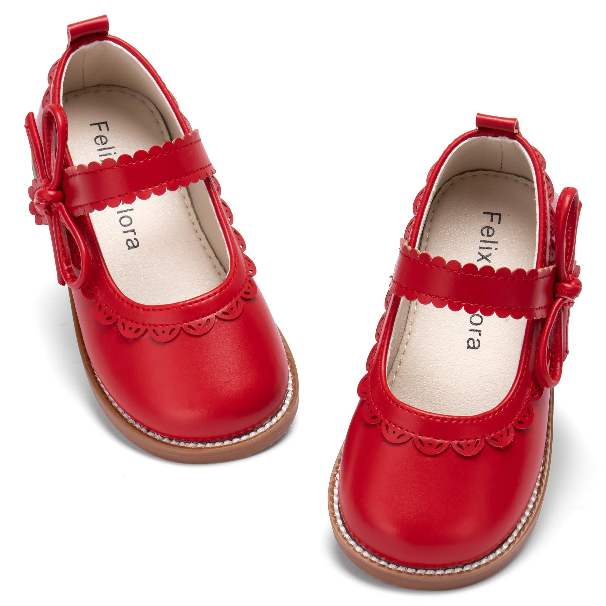 Felix &amp; Flora Toddler Girl Mary Jane Dress Shoes - School Oxford Flats for Girl Party Shoes.