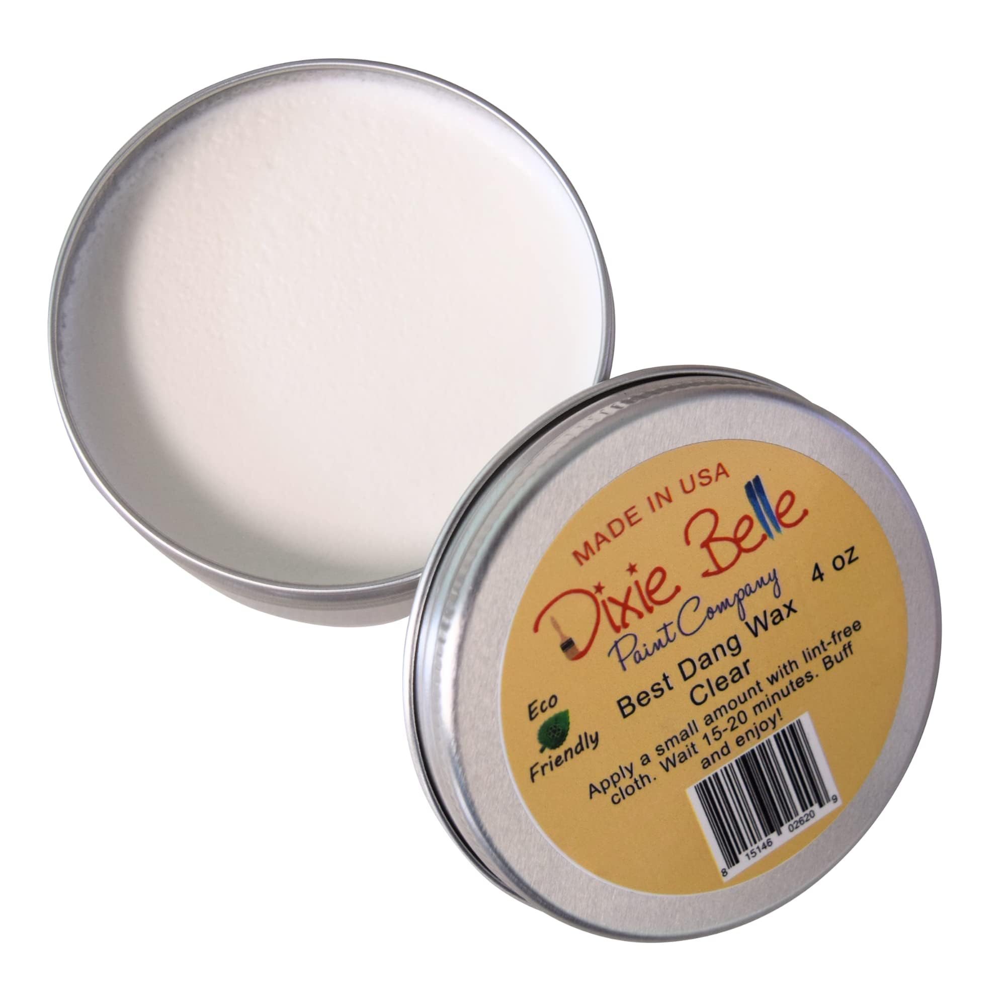 Dixie Belle Paint Company | Best Dang Furniture Wax (4oz, Clear) | DIY Furniture Finishing Wax | Chalk Paint Protection | Antique DIY