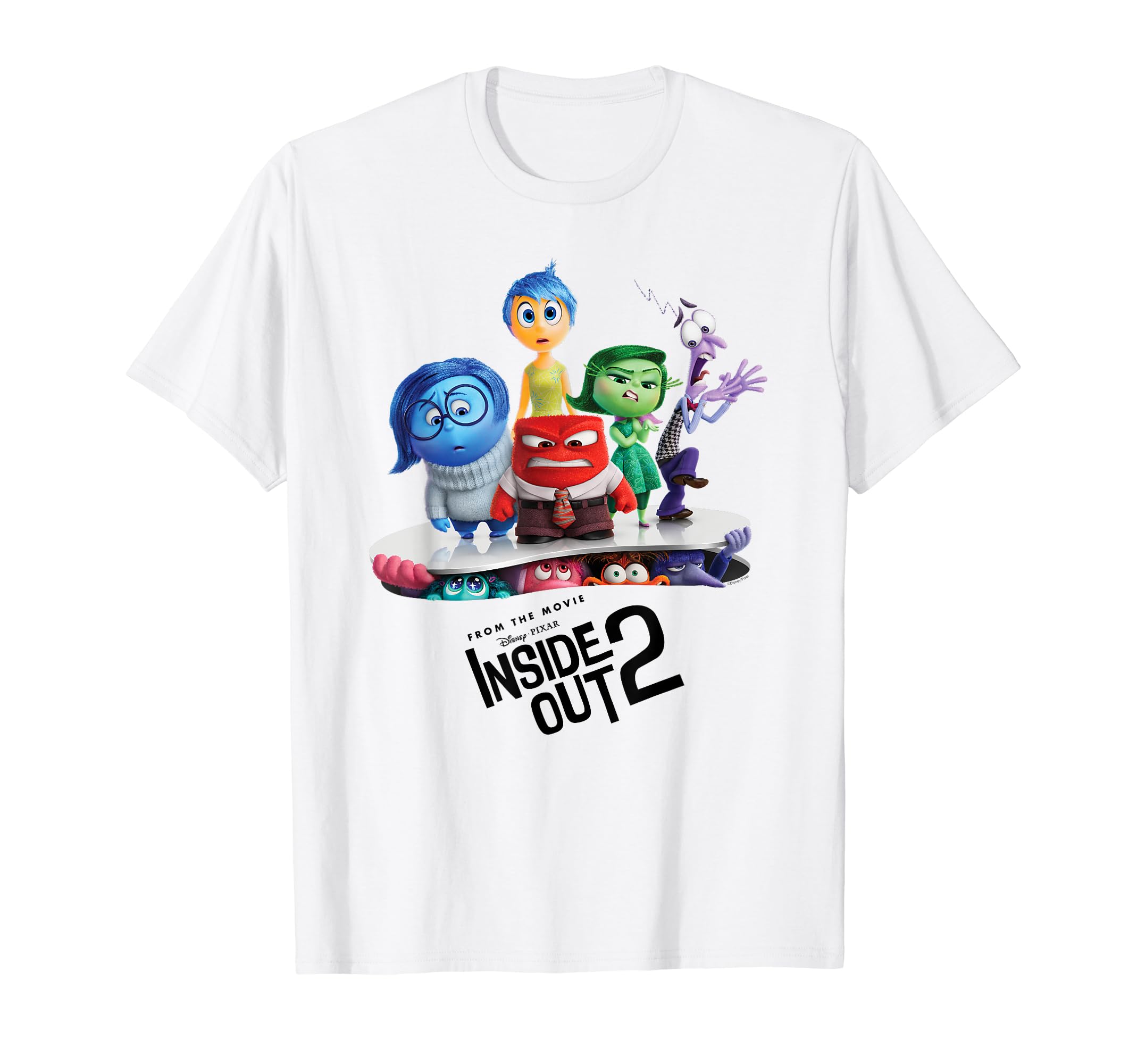 Disney and Pixar’s Inside Out 2 New Emotions Poster Official Maglietta
