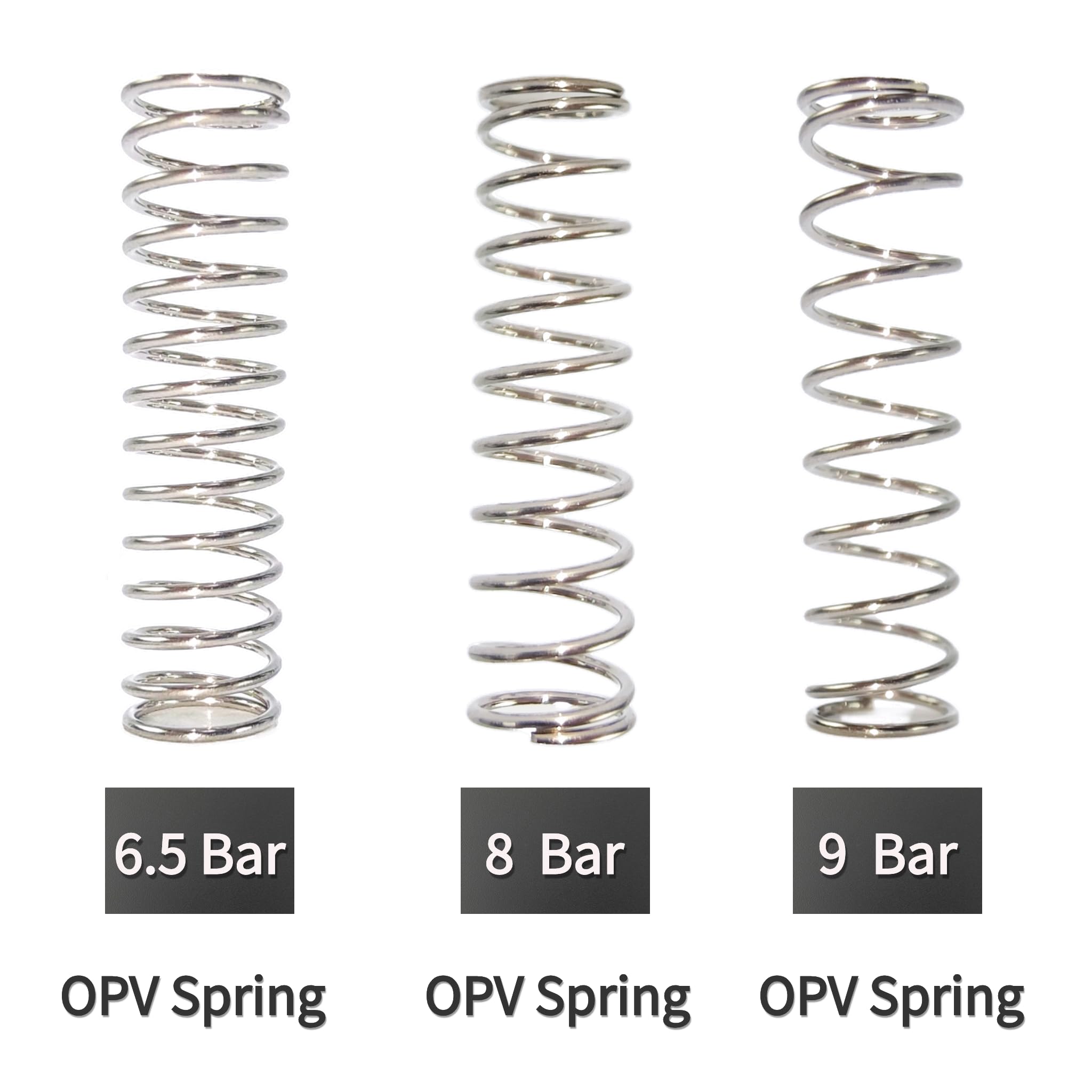 9 Bar 8 Bar 6.5 Bar OPV Spring Modification for Gaggia Classic Pro, Classic Pro Evo & Other Home Models - Precision Engineered Replacement Part for Optimal Espresso Brewing| 3 Spring