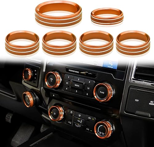 Miniatura 9 de Cubierta de perilla para interruptor de control de clima F150 AC/remolque/4WD/VOL/botón de afinación interior consola central accesorios compatibles