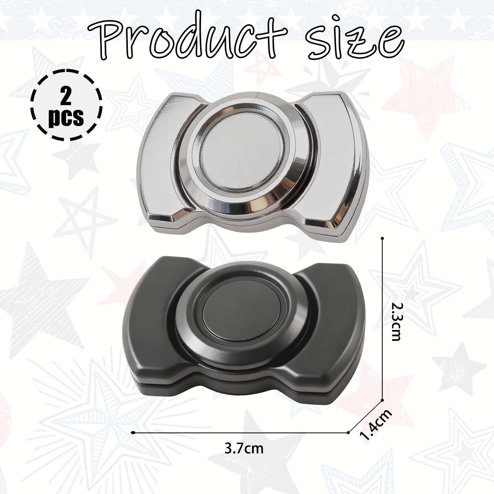 2 PCS Adult Fidget Toys Adult Fidget Spinners 3-In-1 Fidgets Rotate Press Slide Spinner Toys for Bedrooms Offices Adhd Fidget Toys Adults For Use by Those Aged 15 and Above - Image 2