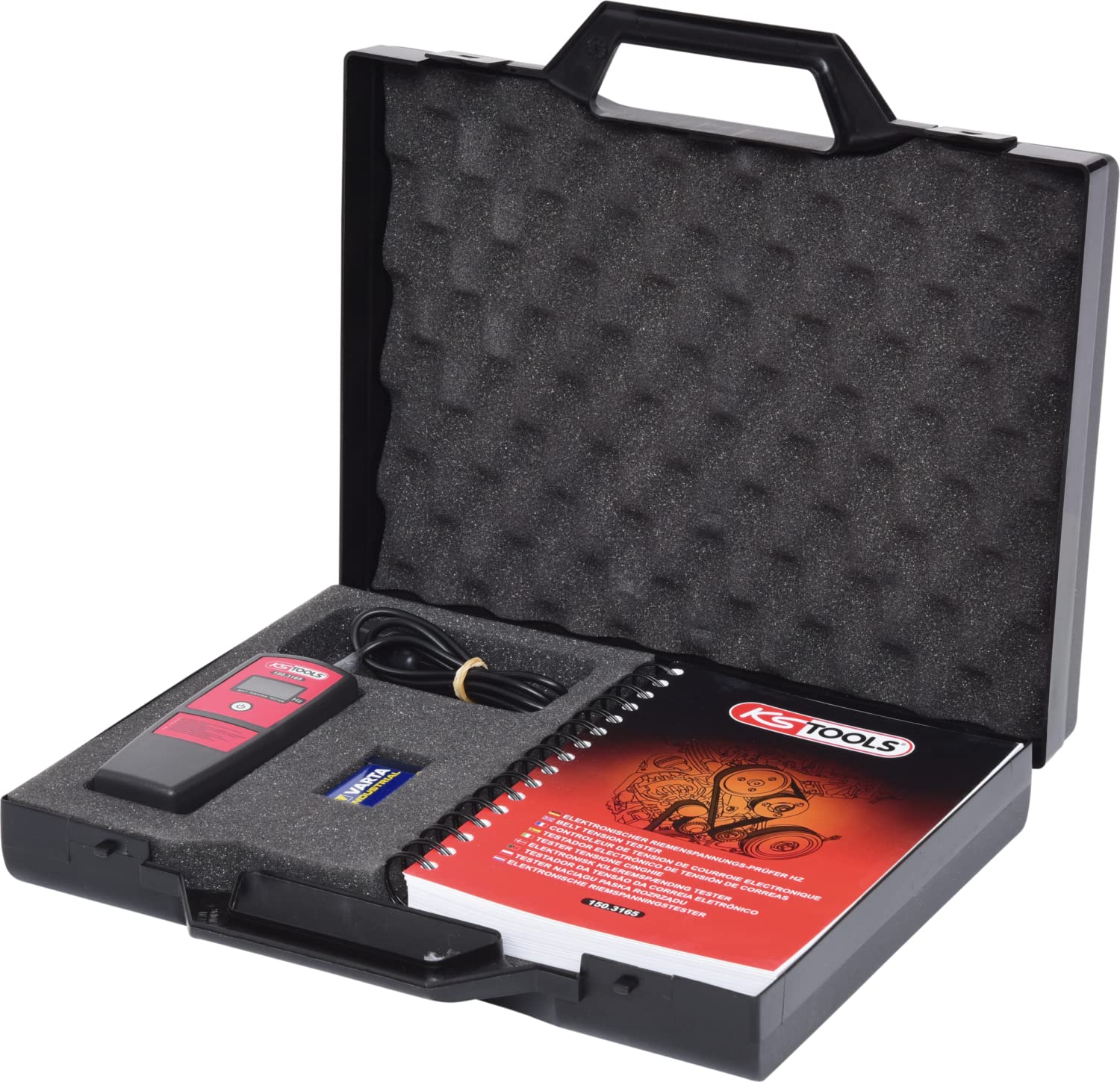KS Tools 150.3165 Elektroniczny miernik napięcia pasków