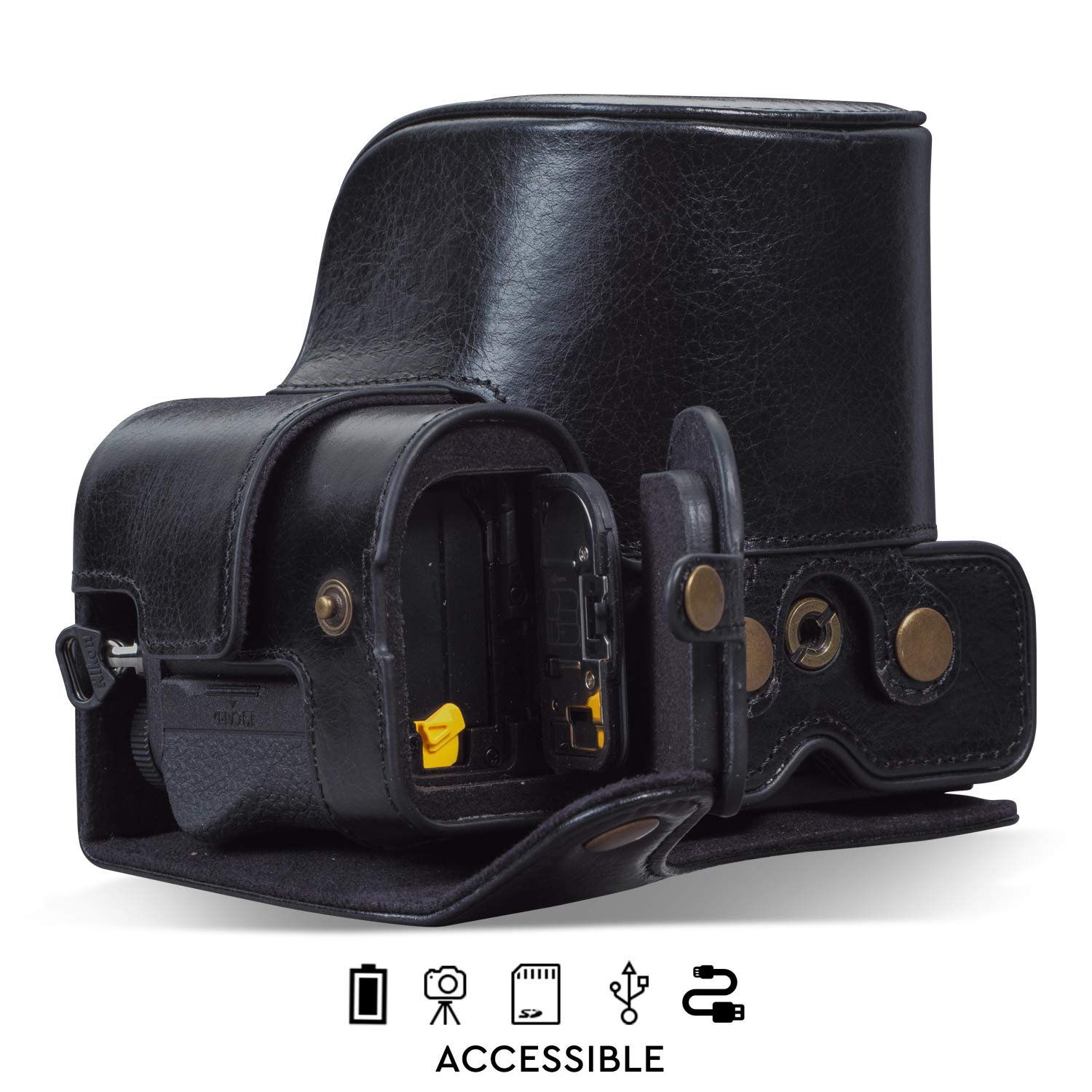 Nikon P950 Leather Camera Case MegaGear Canon PowerShot G5 X Ever