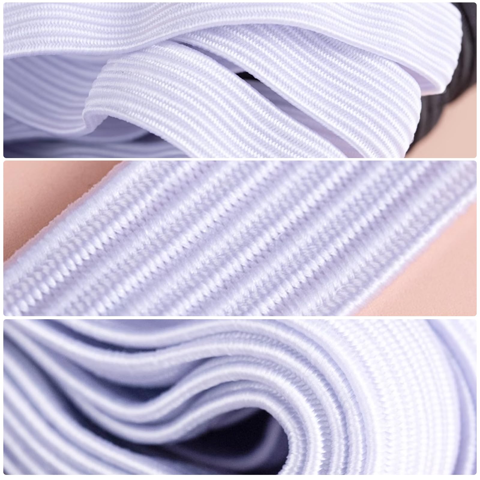 Elastique Plat Couture 7mm Blanc : x 5 Mètre ou x 10 Mètres Elastique Plat Couture 7mm Blanc : x 5 Mètre ou x 10 Mètres