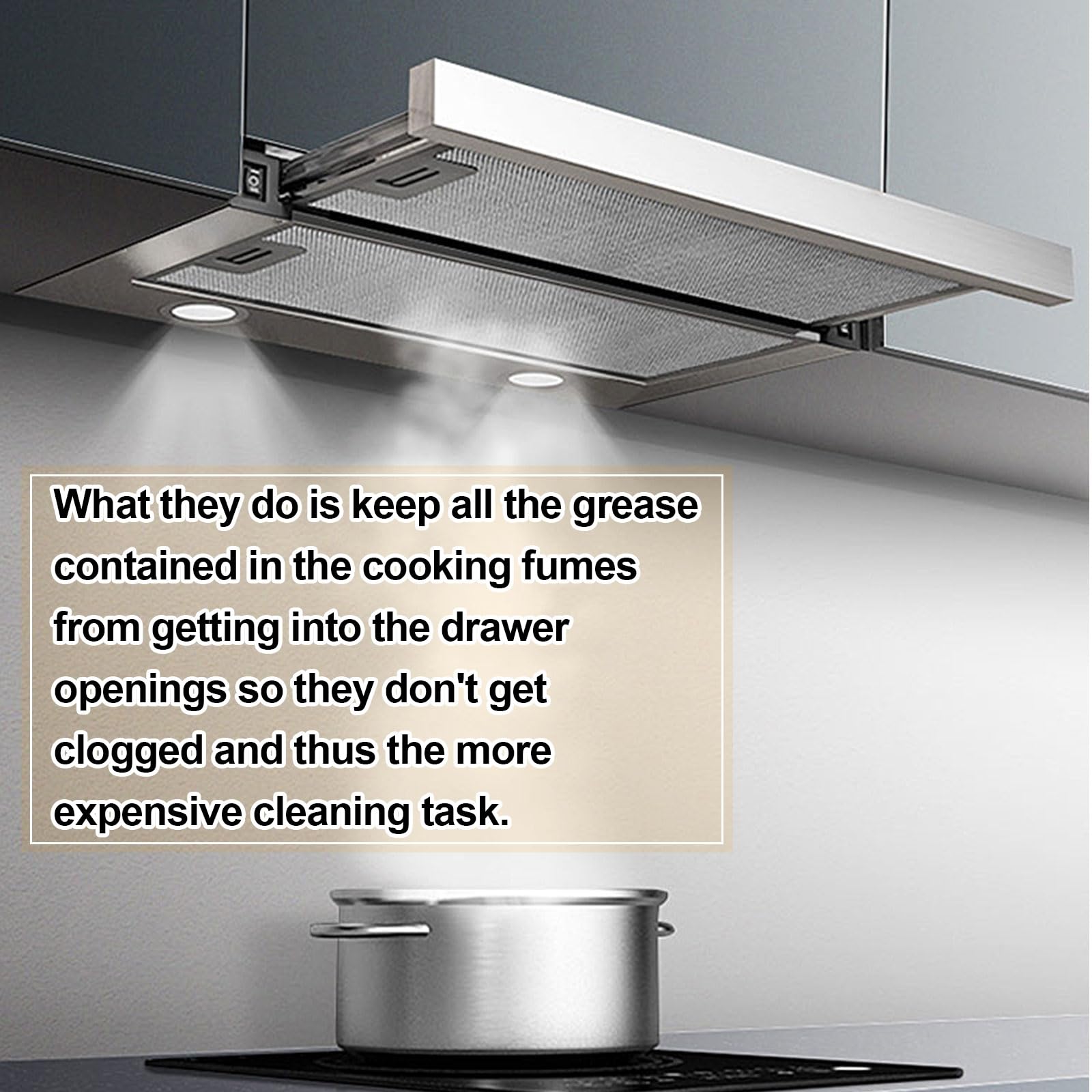 Dunstabzugsfilter 320x320x9mm | 5-Schicht Edelstahl Fettfilter | Universal Dunstabzugshaube