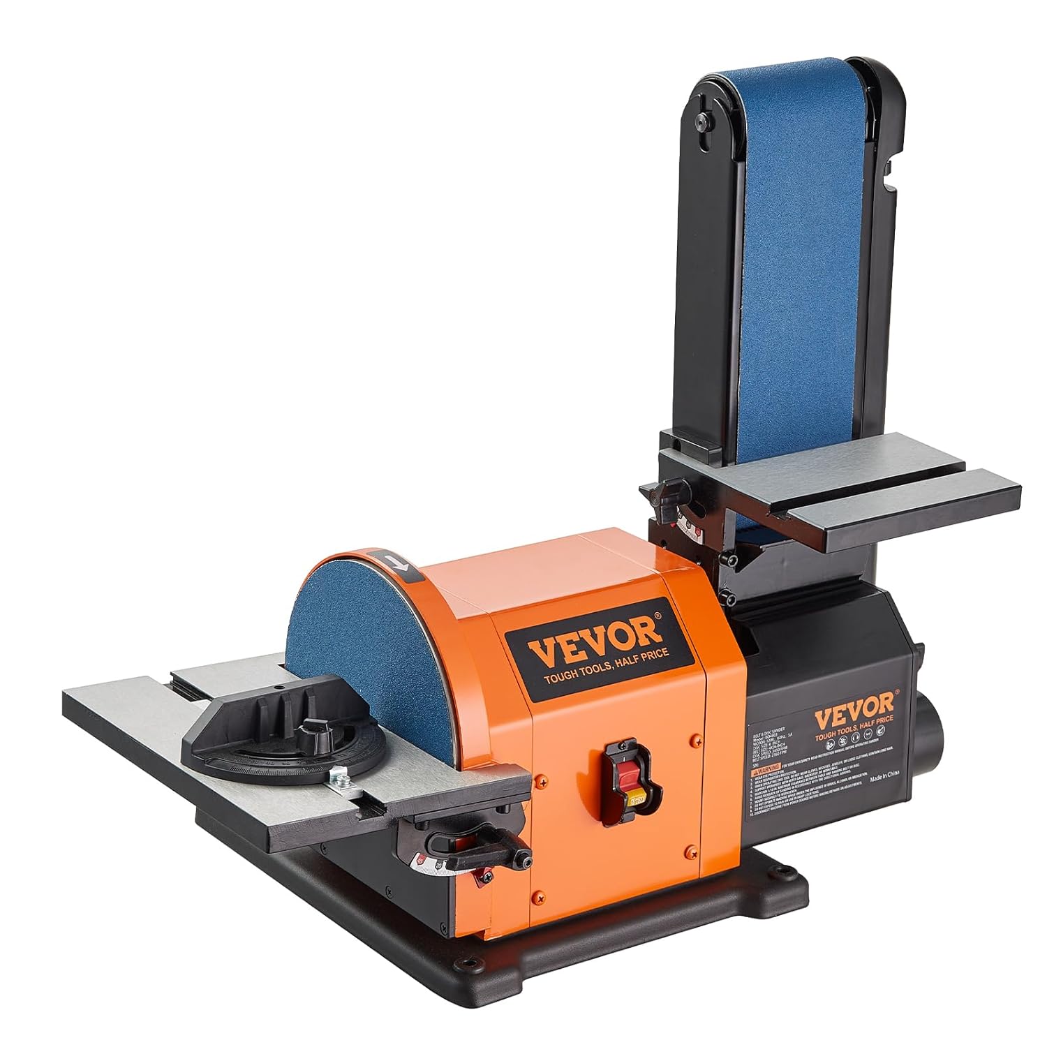 VEVOR Professional Belt Sander, 8" Disc Sander and 4 x 36 in. Belt