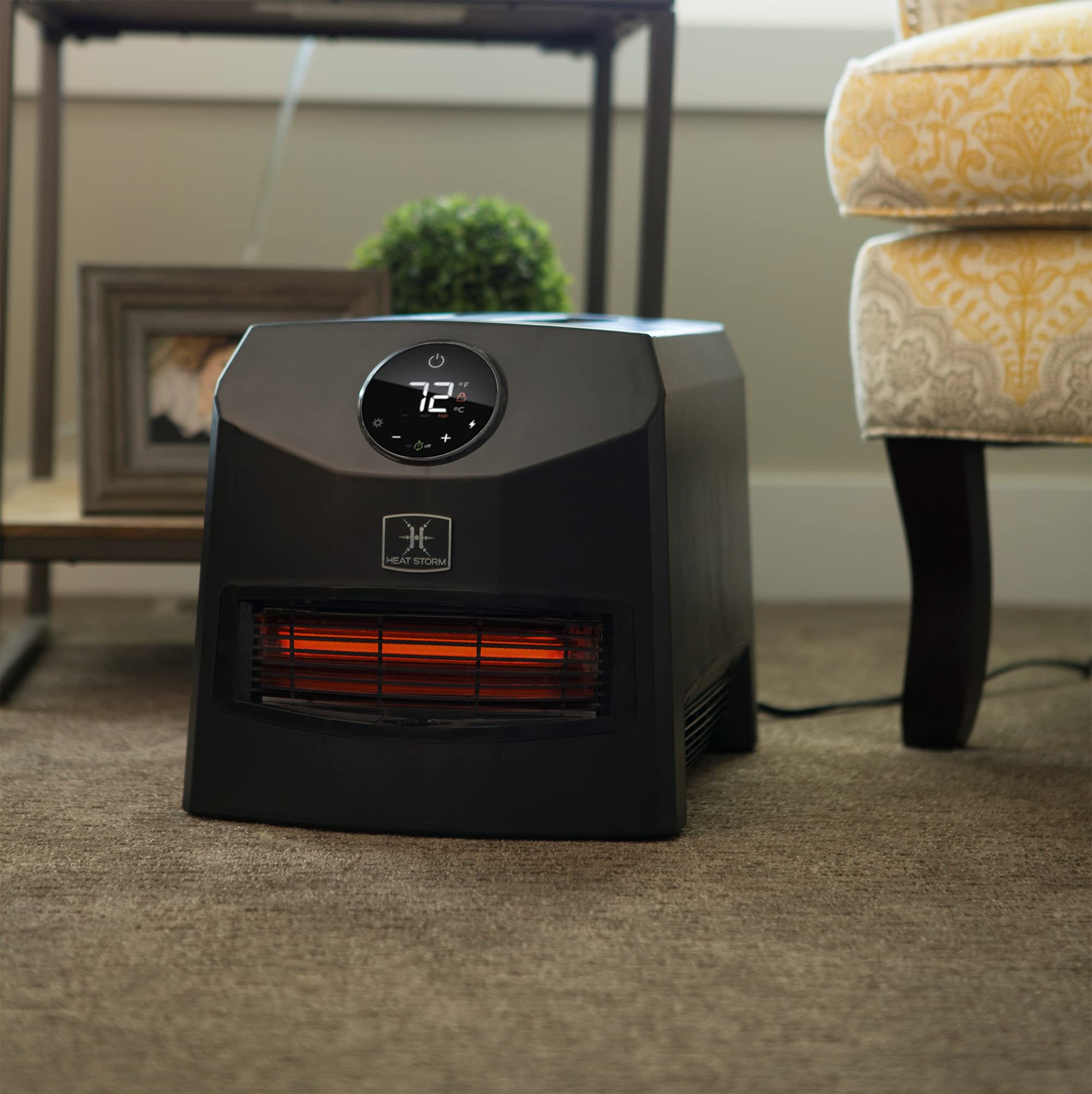 Amazon.com: Heat Storm HS-1500-IMO Portable Infrared Heater, 10 lbs, Mojave  Black : Home u0026 Kitchen