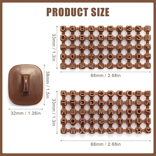 Miniatura 3 de Juego de sellos de letras de arcilla pequeños sellos de letras del alfabeto para arcilla con combinación de números de herramienta y sellos de