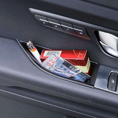 Miniatura 5 de YIWANG ABS reposabrazos puerta caja de almacenamiento guante contenedor bandeja para Land Rover Range Rover Evoque 2016 2017 Accesorios