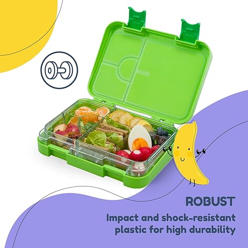 Miniatura 5 de schmatzfatz Lonchera Bento para niños, fiambrera para niños, lonchera Bento para guardería, contenedores de lonchera para niños, materiales seguros