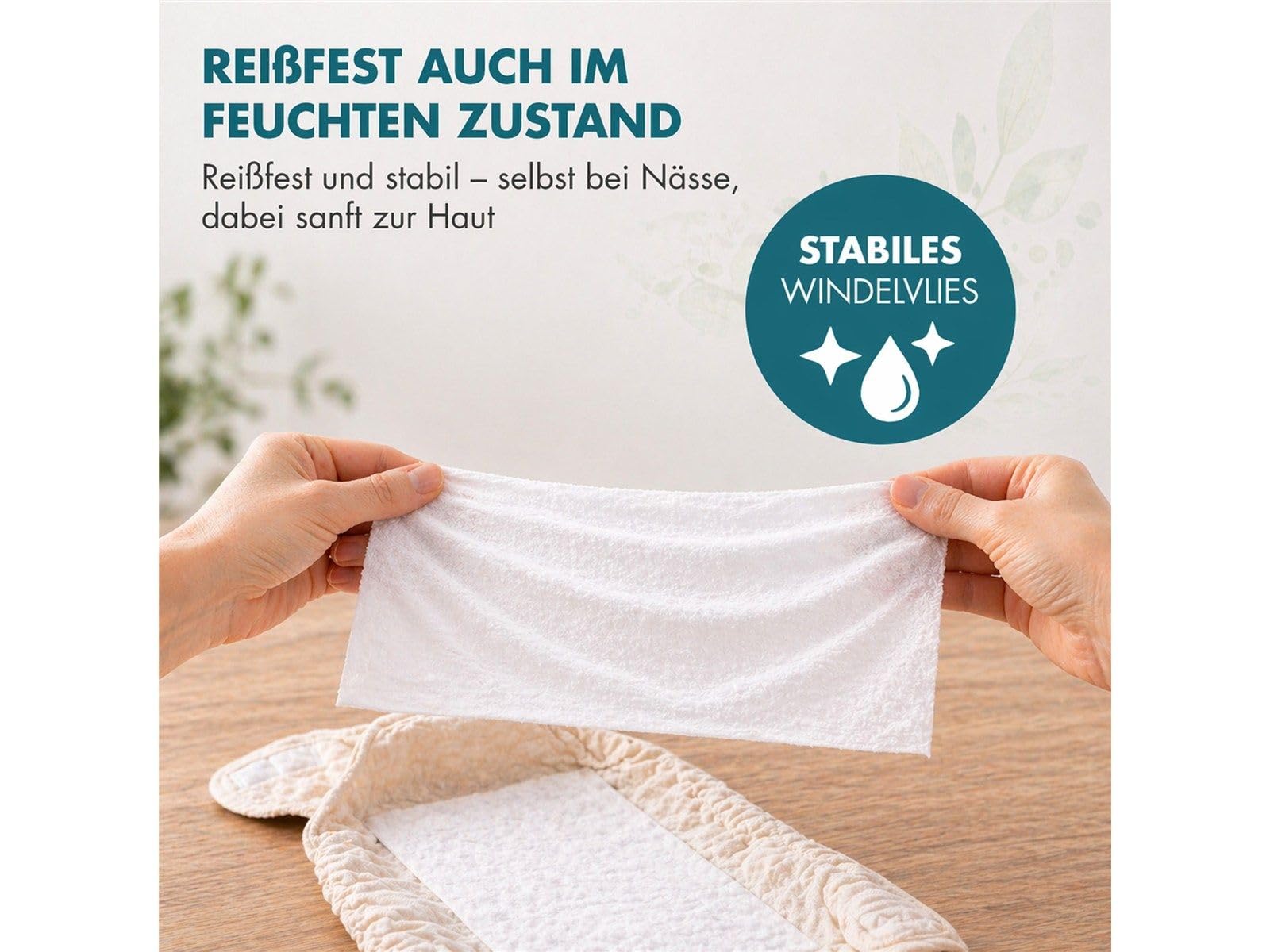 Bio Windelvlies Windel-Einlagen Papiervlies - Zellulosebasis aus nachhaltigem Waldbau