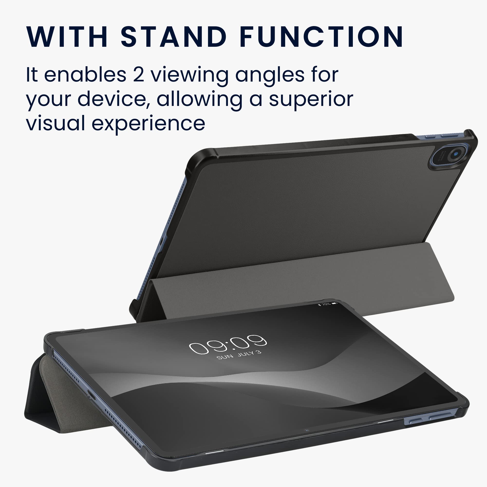 Funda De Cuero Ultrafina Con Soporte Para Tableta