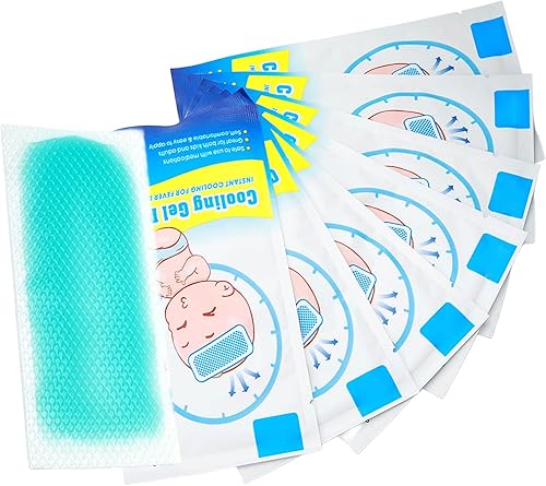 Miniatura 9 de 8 parches de enfriamiento, parches de fiebre, almohadillas frías desechables para fiebre, almohadillas frías para reducir el calor y molestias de