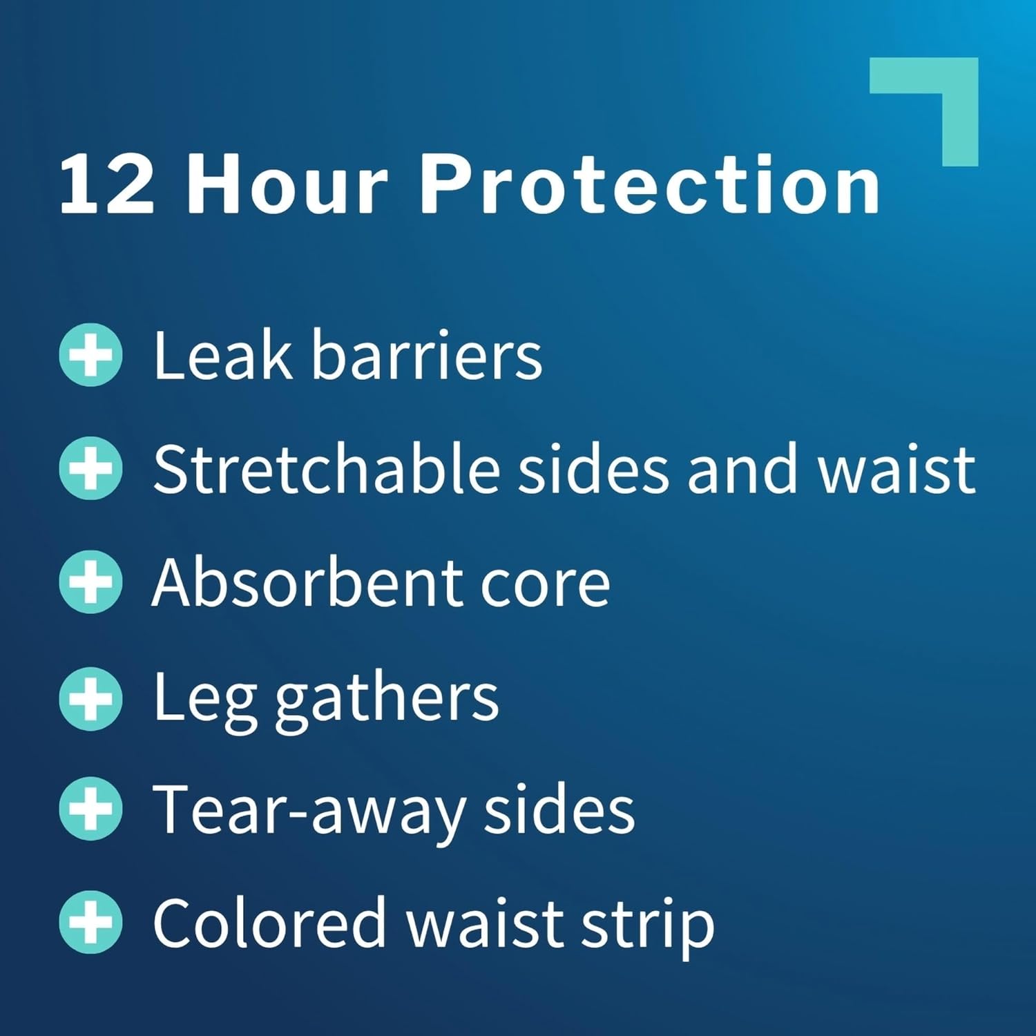 McKesson Youth Training Pants, [14 Count], Overnight Disposable Pull Up Diapers, L/XL, 60-125 lbs, Absorbent 12 Hour Leak Protection with Leg Gathers and Tear-Away Sides, for Boys or Girls, Pediatric - Image 3