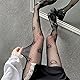 MOANATURA Netzstrümpfe für Damen, Einheitsgröße, sexy Dessous, schwarz, Strumpfhose, Fantasie, mit Herzen, sexy Unterwäsche, schwarze Netzstrümpfe, Fantasie, Netz, Punkte, Herz., 1, One size