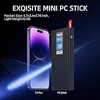 Vista 7 de MeLE PCG02 Pro Mini PC Stick Celeron N5105 (hasta 2.9 GHz) 8 GB 128 GB Micro computadora sin ventilador de escritorio pequeño con Gigabit Ethernet