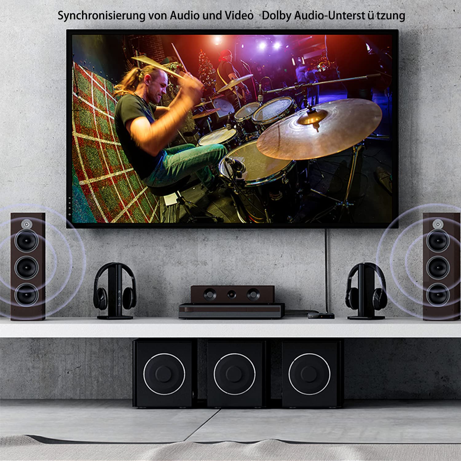 Kanaan HDMI 2.0 Matrix PS5 Switch Splitter 1 IN 4 OUT | 4K/1080p | Supporta PS5, Notebook HDTV, memoria EDID, CEC, Daisy Chain, SP14HS / Dolby-TrueHD, amplificatore di distribuzione per proiettore