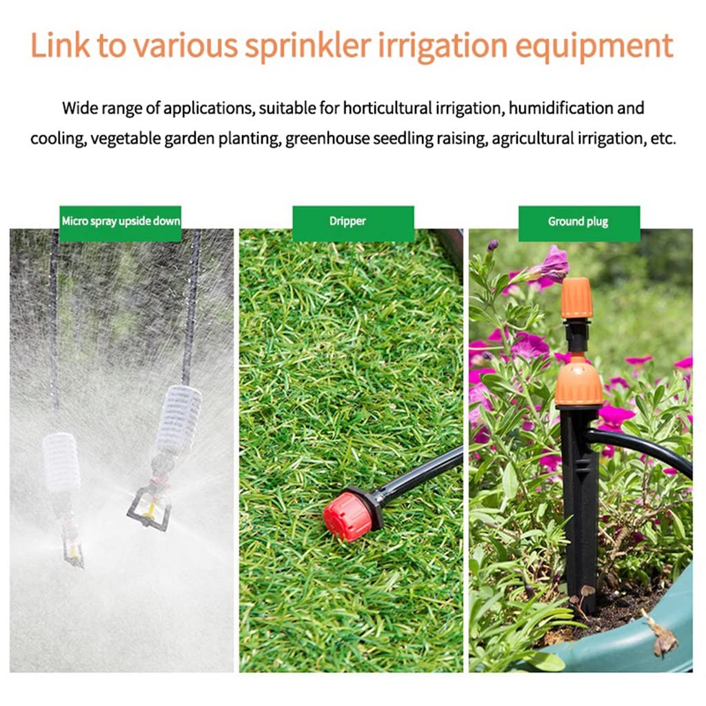 Tuyau d'irrigation Micro, Tuyau d'irrigation Goutte-à-Goutte en PVC Noir, 4/7 mm, Plusieurs Longueurs(10m)