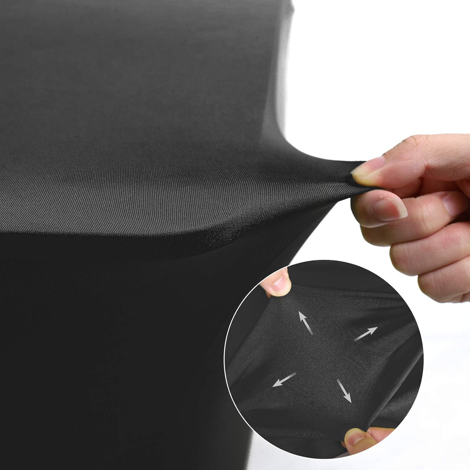 SEPARO - 2Pack, 6FT Spandex Table Cover Fitted Rectangular Tablecloth Stretchable Fabric Lycra Tablecloth 6 ft Wrinkle-Free for Party Dj Tradeshows Banquet Weddings Cocktail, 2 Pcs: Home & Kitchen