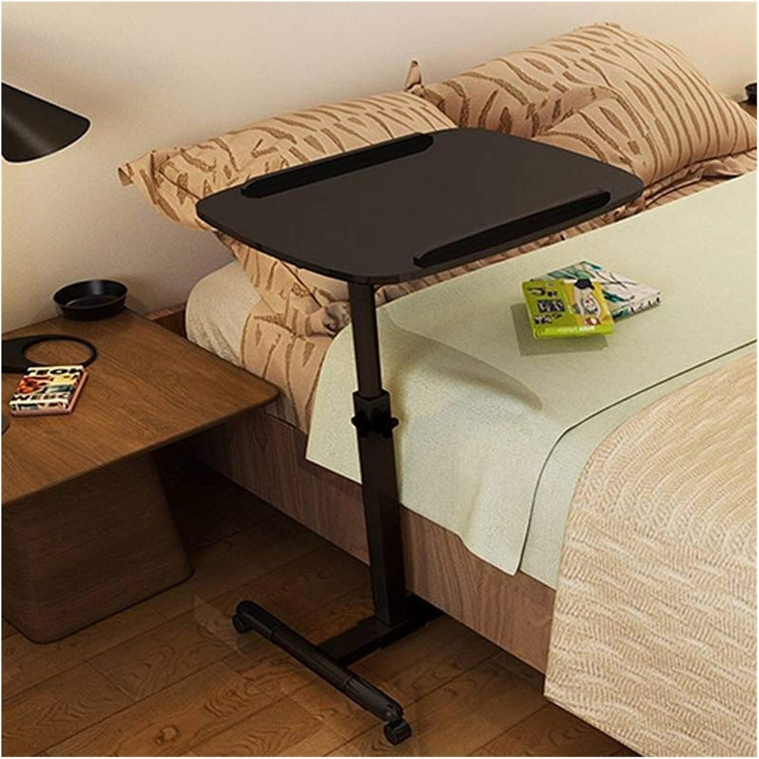 Amazon｜Side Table in C Shape Foldable Removable Laptop Table Bed Desk