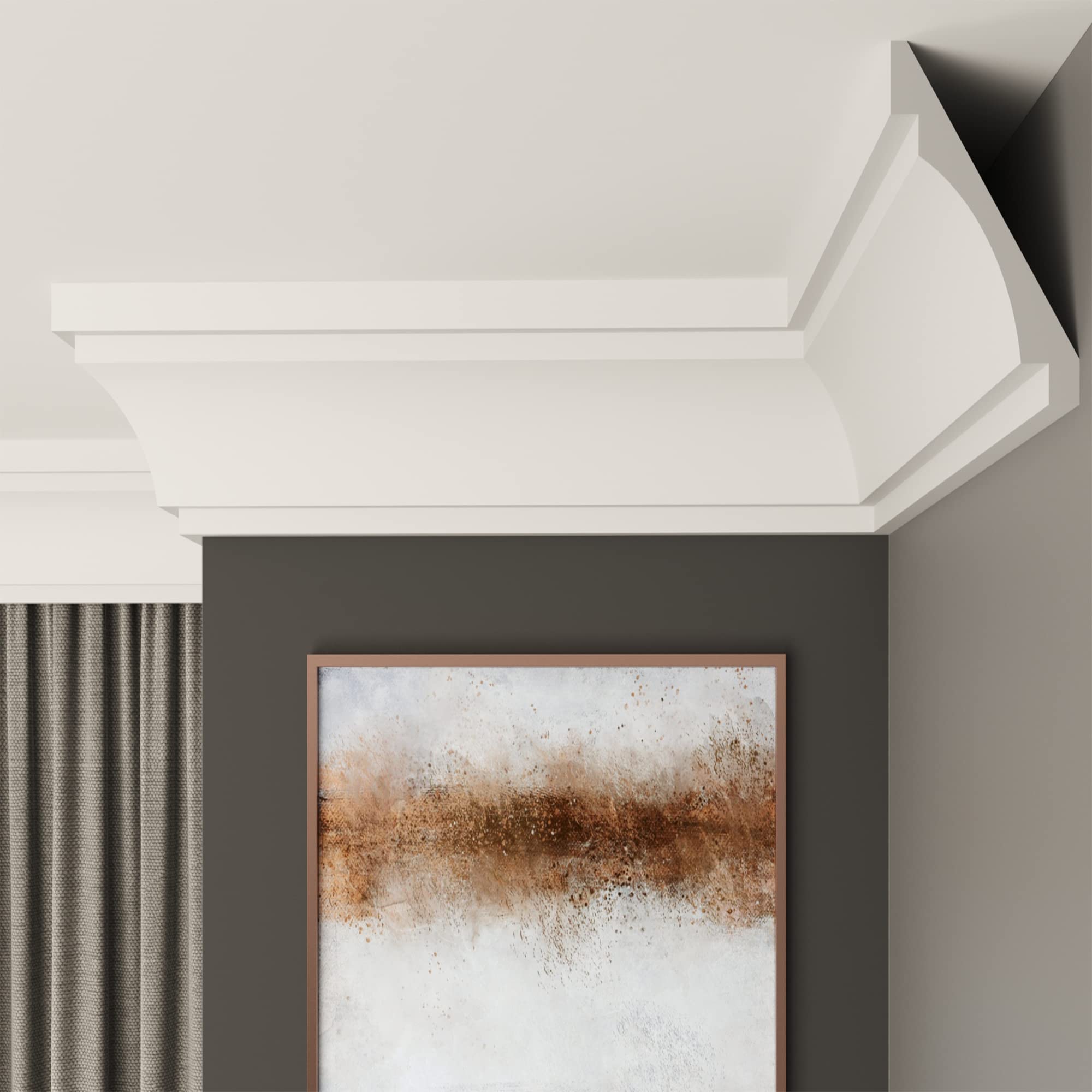 Ceiling Coving Cornice, Extruded Polystyrene Moulding CS33, 10m (5 x 2m) โ image 1