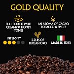Caffe Mercanti Oro Italian Roast Coffee Whole Beans - 2.2lb Bag - Fresh Roasted Napoli Italiano Caffe - Oro: the Perfect Boost to Feel More Energized - Non-GMO