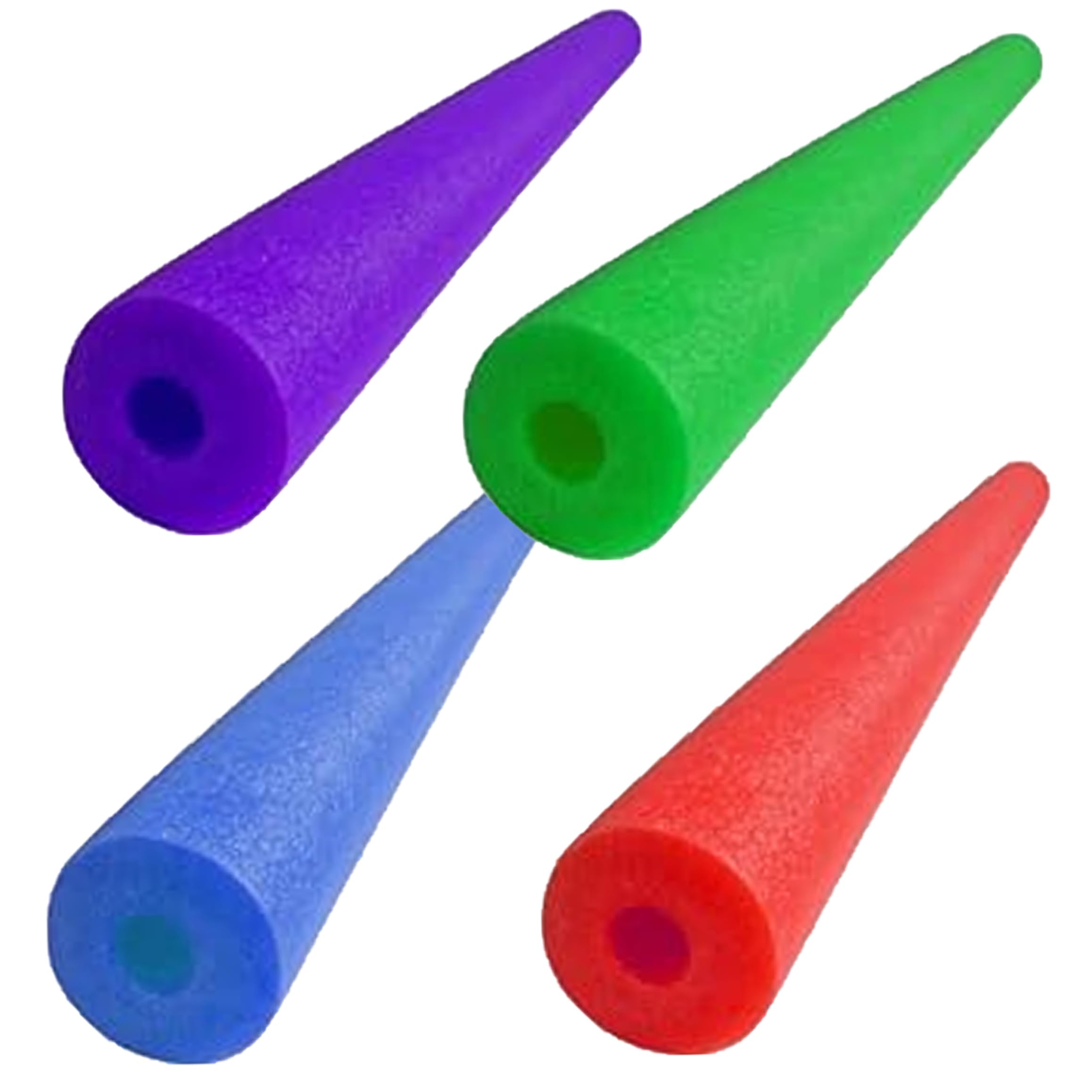 Schwimmnudeln für Kinder, 4er-Pack, sicheres Schwimmnudel-Set, Auftrieb, weiche Epe-Schaum-Poolnudeln für Jungen, Mädchen, Erwachsene, 47 Zoll